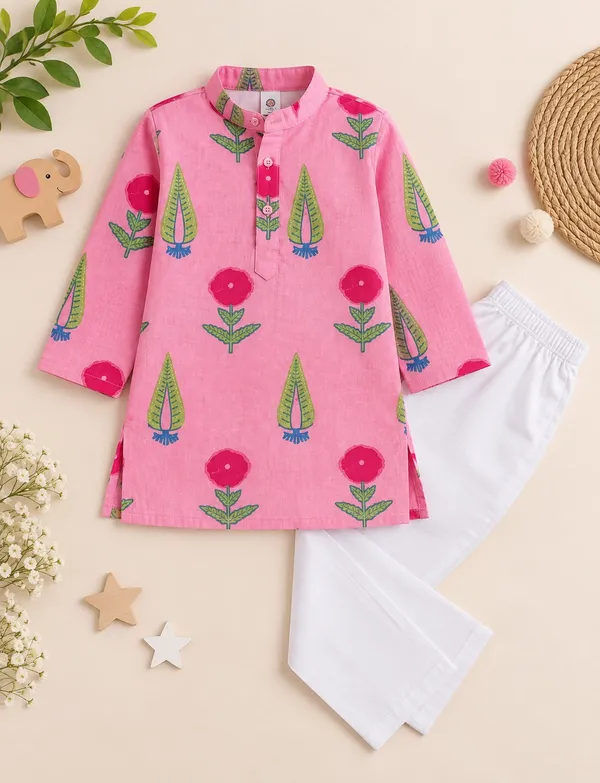 Pink_Printed_Kurta_Pajama_Set_for_Boys