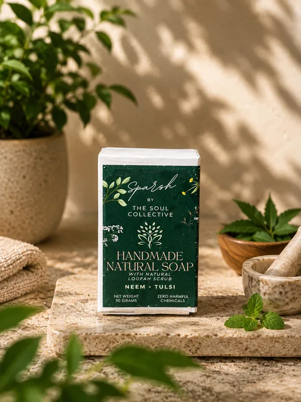 Sparsh_By_The_Soul_Collective_Handmade_Natural_Soap_Neem_Tulsi_With_Natural_Loofah_Pack_Of_2