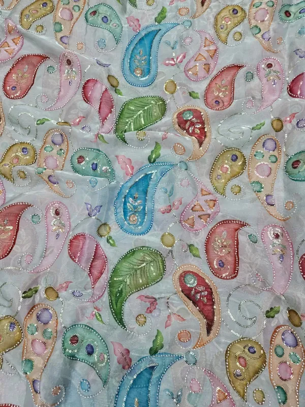 Carry_Position_Print_With_Cut_Dana_Beads_Embroidery_On_Metallic_Organza