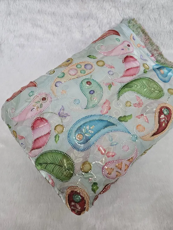 Carry_Position_Print_With_Cut_Dana_Beads_Embroidery_On_Metallic_Organza