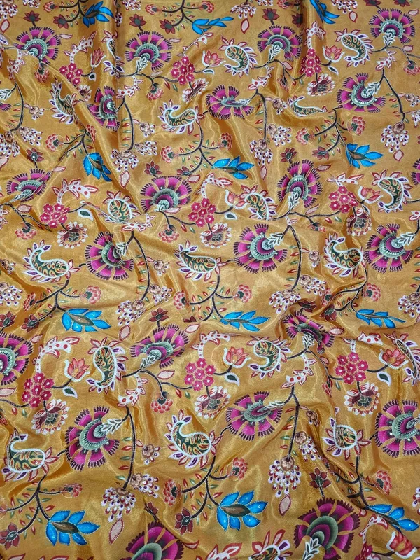 Mustard_Carry_Position_Print_With_Embroidery_On_Chinon_Fabric