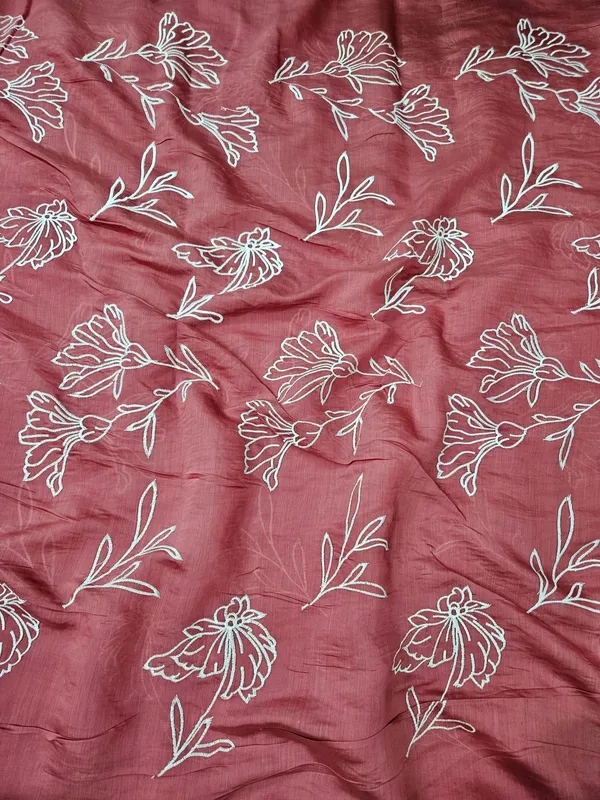 Peach_White_Thread_Work_Allover_Embroidery_On_Mul_Chanderi_Fabric