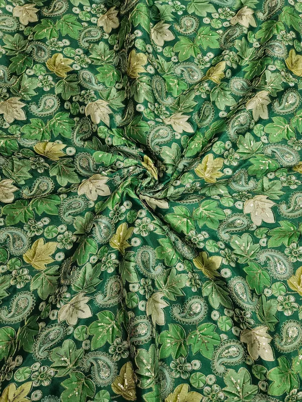Green_Floral_Carry_Position_Print_On_Chinon_Fabric