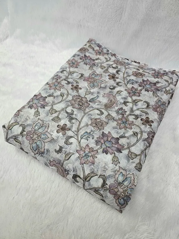 Grey_Floral_Position_Print_With_Embroidery_On_Organza_Fabric