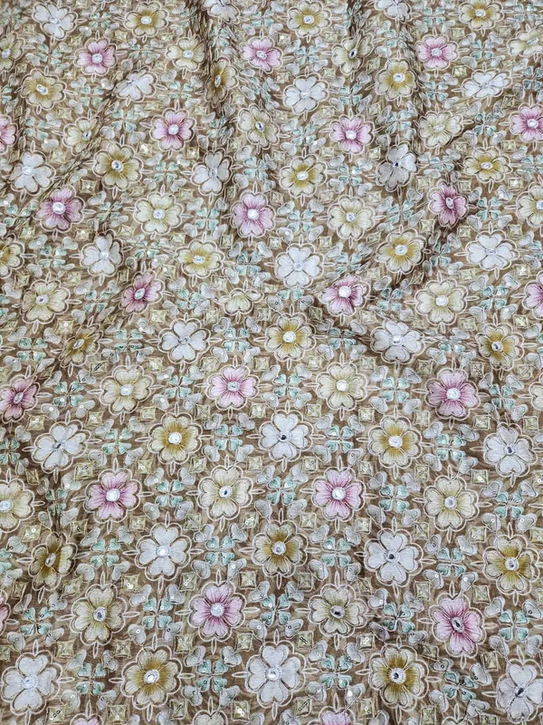 Mehendi_Floral_Position_Print_On_Chinon_Fabric