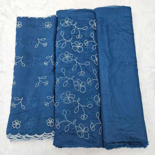 Blue_3pc_Embroidered_On_Mul_Chanderi_Fabric