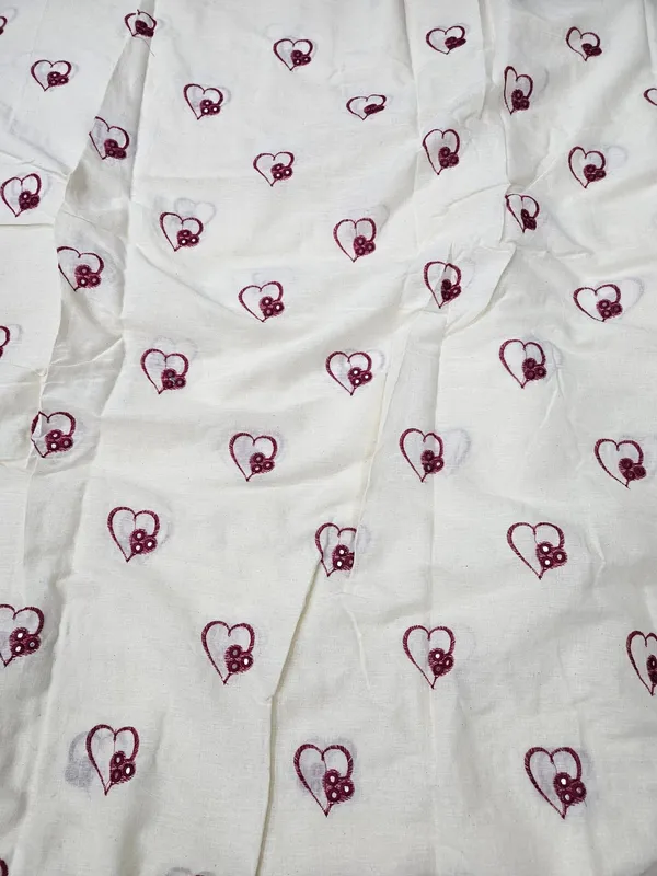 Red_Heart_Thread_Embroidery_On_Dyeable_Kora_Cotton