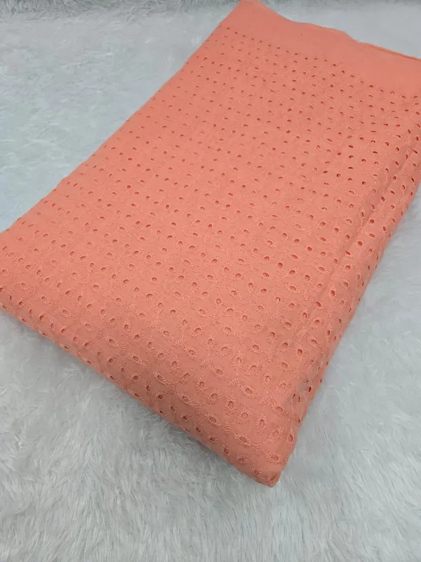 Peach_Plain_Hakoba_Fabric