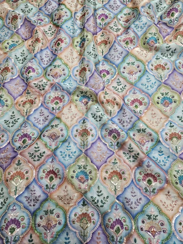 Multi_Colour_Position_Print_With_Cut_Dana_Beads_Work_On_Jimmy_Choo_Fabric