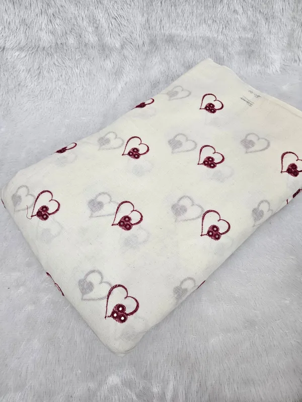 Red_Heart_Thread_Embroidery_On_Dyeable_Kora_Cotton
