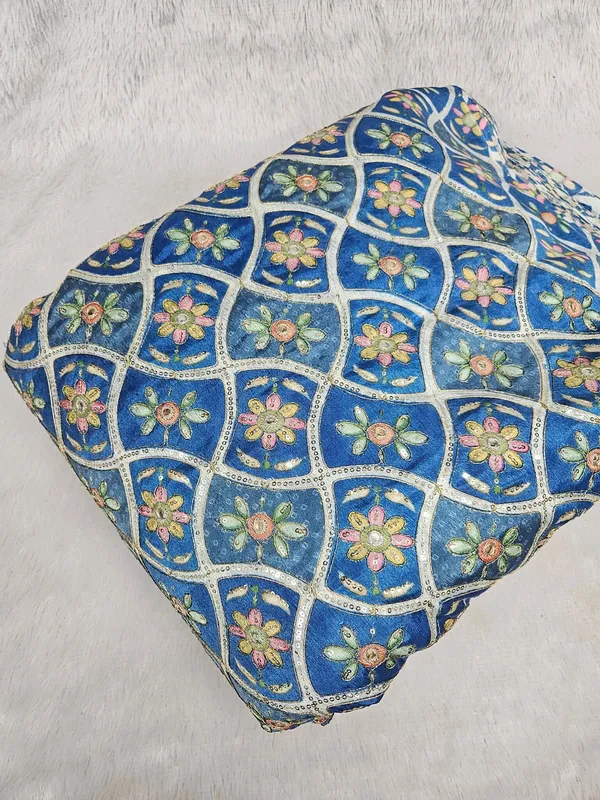 Blue_Zari_Sequins_Embroidered_Work_With_Position_Print_On_Chinon_Fabric