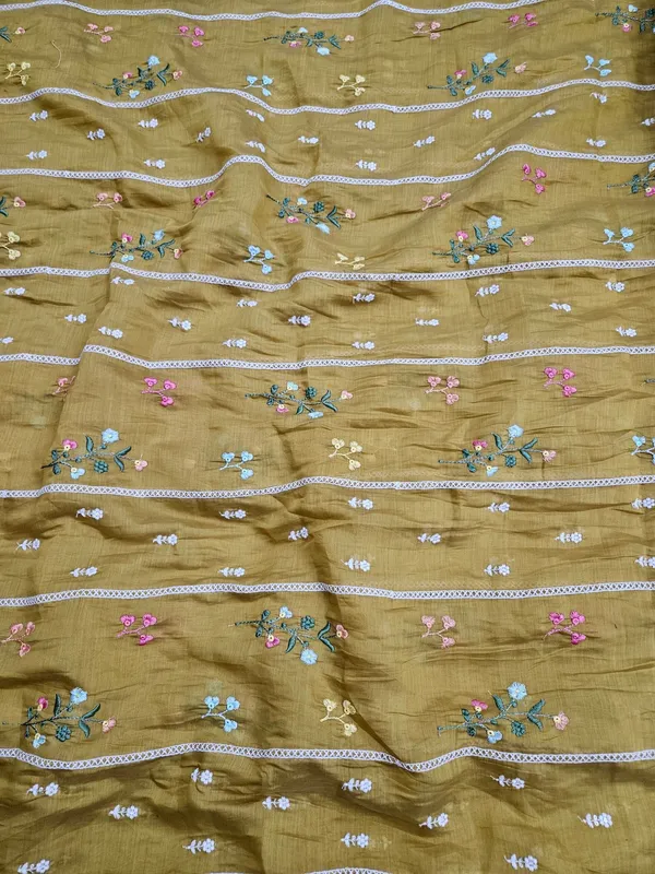 Dusty_Mustard_Thread_Embroidery_On_Mul_Chanderi_Fabric