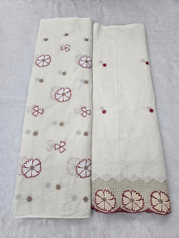 Red_Embroidered_2pc_Daman_Allover_On_Kora_Cotton_Fabric