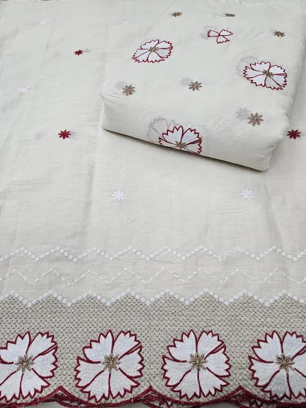 Red_Embroidered_2pc_Daman_Allover_On_Kora_Cotton_Fabric
