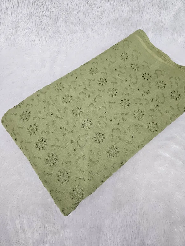 Mint_Green_Floral_Plain_Hakoba_Fabric