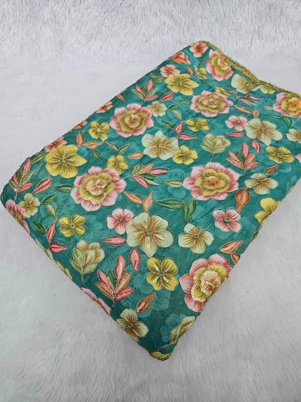 Green_Coding_With_Zari_Sequins_Embroidery_On_Shimmer_Cosmos_Fabric