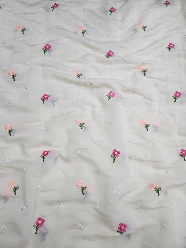 Cream_Flower_Thread_Embroidery_On_Mul_Chanderi_Fabric