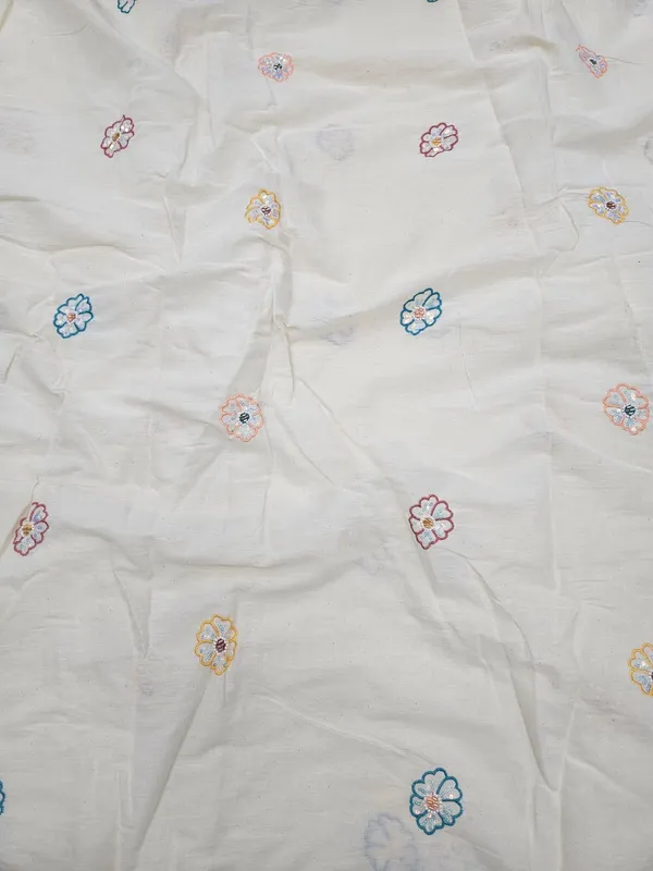 Beads_Embroidery_With_Multi_Colour_Threadwork_On_Dyeable_Kora_Cotton