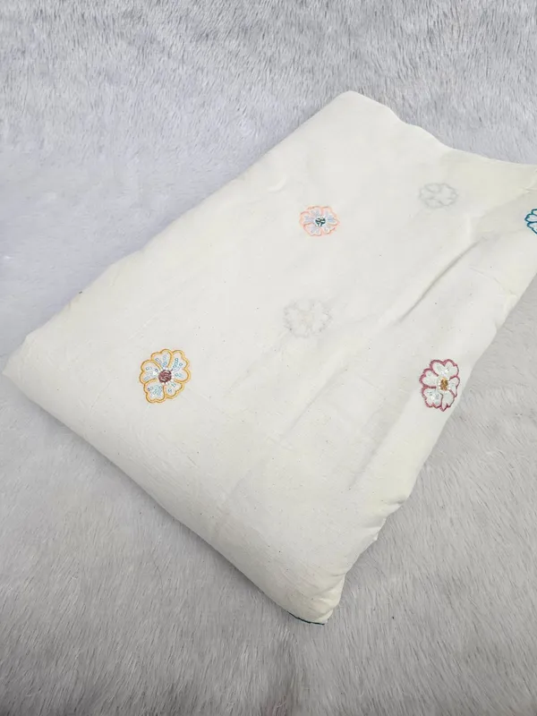 Beads_Embroidery_With_Multi_Colour_Threadwork_On_Dyeable_Kora_Cotton