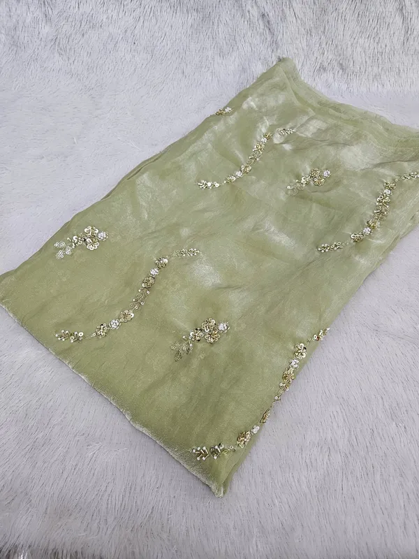 Pista_Beads_Embroidery_On_Space_Silk_Fendy_Fabric