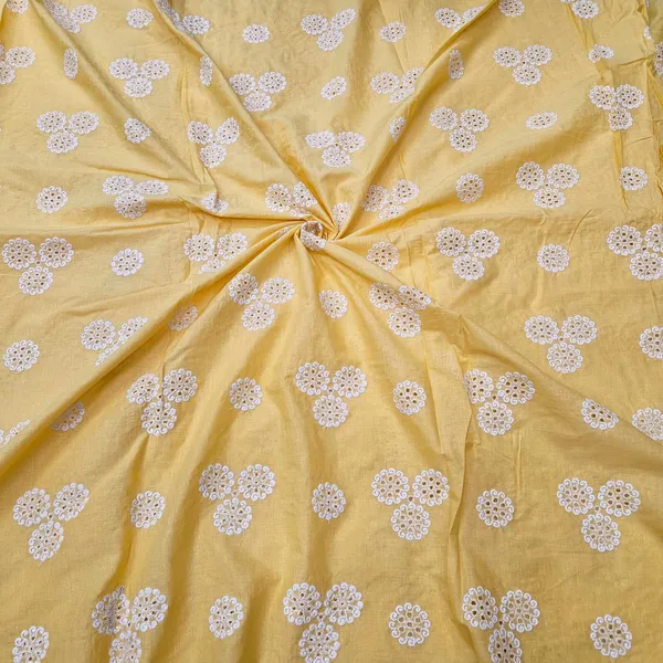 Yellow_Boring_White_Thread_Embroidery_On_Pure_Cambric_Cotton