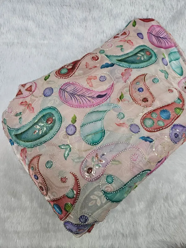 Carry_Position_Print_With_Cut_Dana_Beads_Embroidery_On_Metallic_Organza