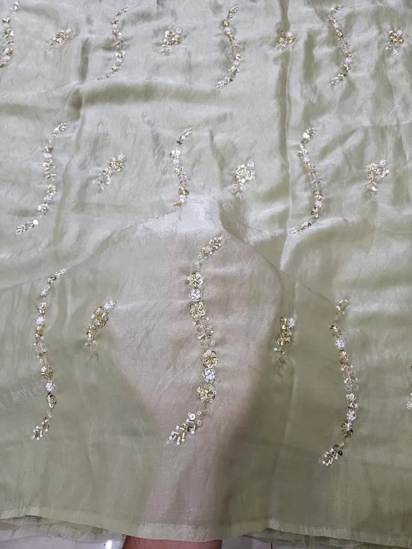 Pista_Beads_Embroidery_On_Space_Silk_Fendy_Fabric