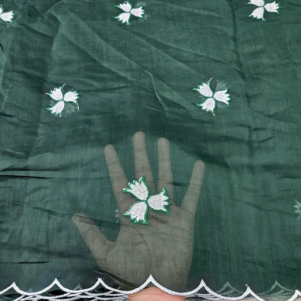 Dark_Green_3pc_Heavy_Embroidered_On_Mul_Chanderi_Fabric