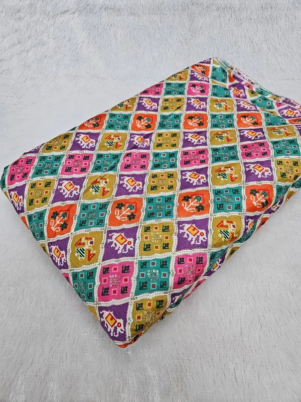 Multi_Colour_Patola_Position_Print_On_D_Crepe_Fabric
