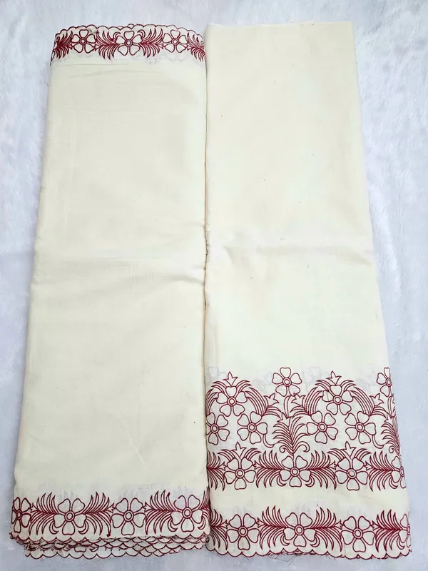 Maroon_Embroidered_2_Pc_Daman_Dupatta_On_Kora_Cotton_Fabric