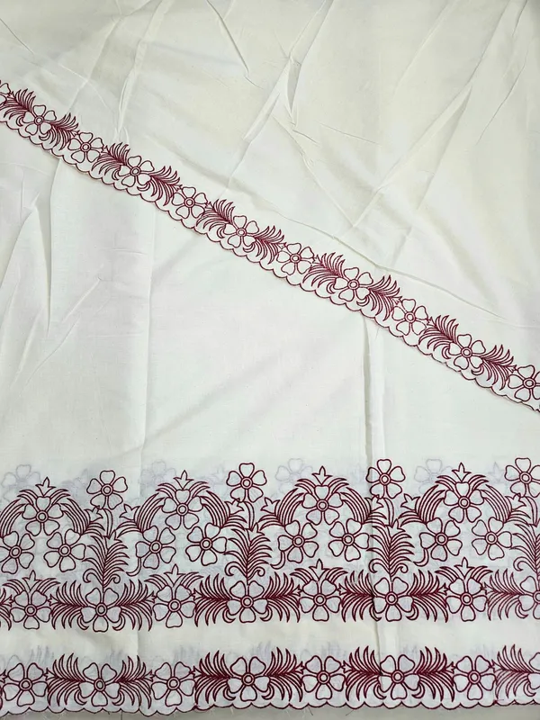 Maroon_Embroidered_2_Pc_Daman_Dupatta_On_Kora_Cotton_Fabric
