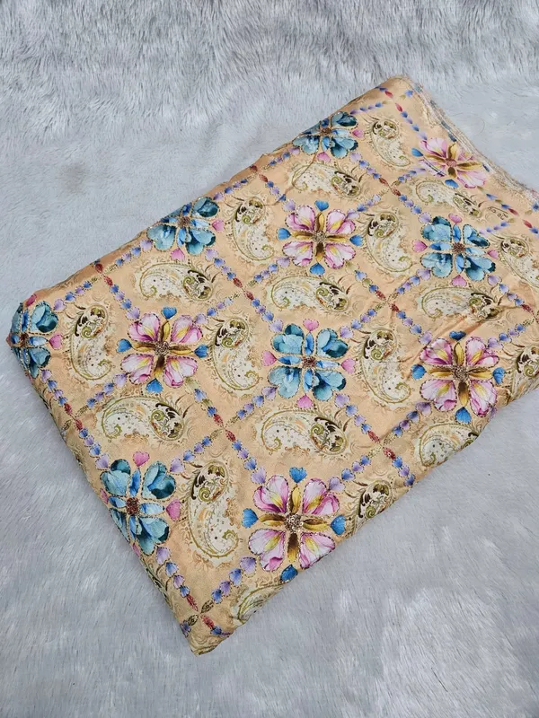 Light_Yellow_Sequins_Beads_Position_Print_On_D_Crepe_Fabric