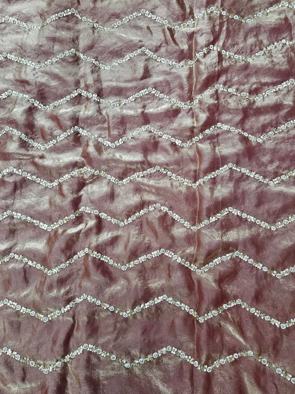 Dusty_Rose_Zigzag_Beads_Embroidery_On_Space_Silk_Fabric