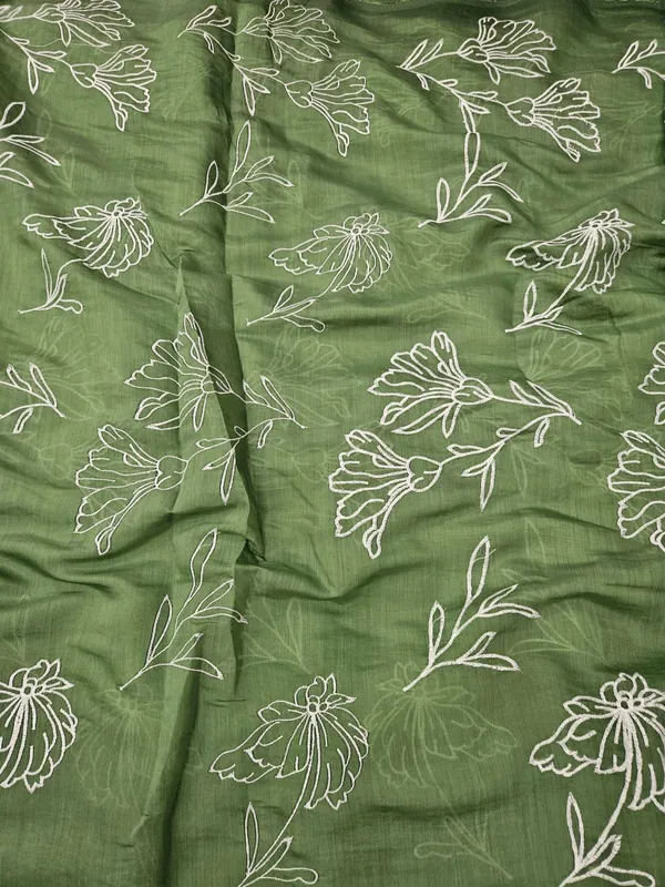 Green_White_Thread_Work_Allover_Embroidery_On_Mul_Chanderi_Fabric