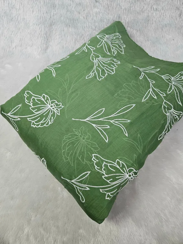 Green_White_Thread_Work_Allover_Embroidery_On_Mul_Chanderi_Fabric