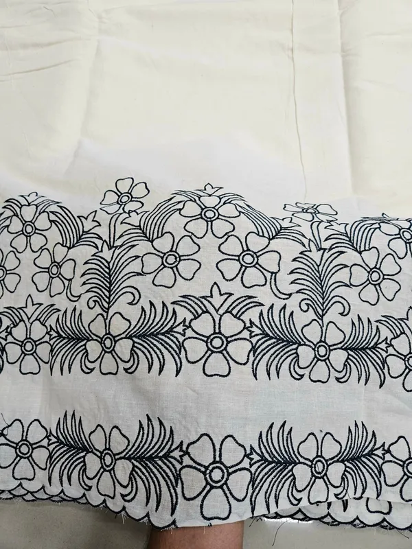 Dark_Grey_Embroidered_2pc_Daman_Allover_On_Pure_Cotton_Fabric