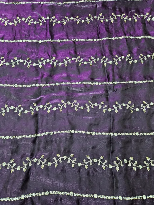 Purple_Beads_Embroidery_On_Space_Silk_Fendy_Fabric