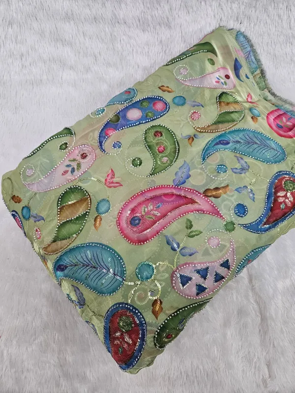 Carry_Position_Print_With_Cut_Dana_Beads_Embroidery_On_Metallic_Organza