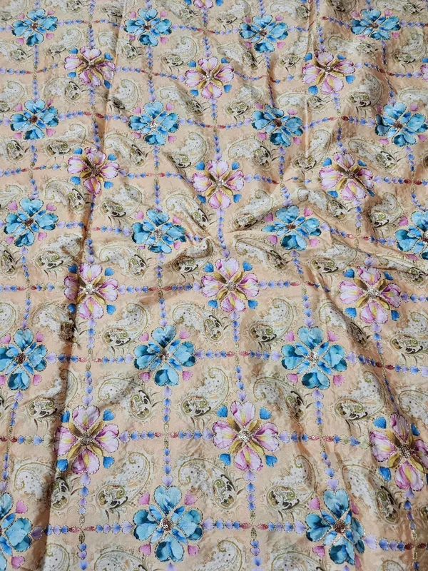 Light_Yellow_Sequins_Beads_Position_Print_On_D_Crepe_Fabric