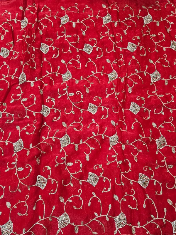 Red_Allover_Beads_Embroidery_On_Space_Silk_Fendy