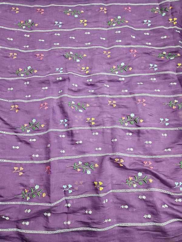 Lavender_Thread_Embroidery_On_Mul_Chanderi_Fabric