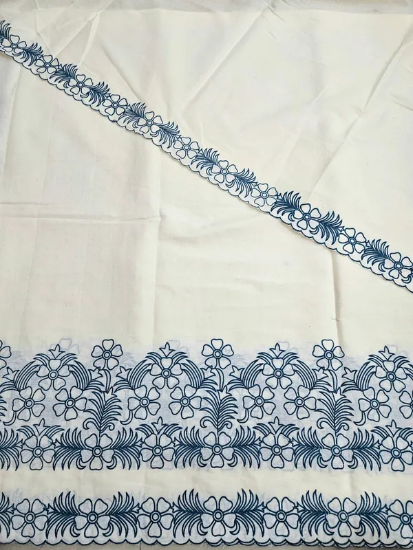 Teal_Blue_Embroidered_2pc_Daman_Dupatta_On_Kora_Cotton_Fabric