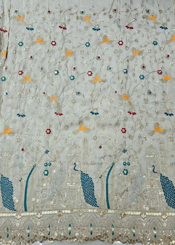Dyeable_Beige_Multi_Thread_Heavy_Sequins_And_Jari_Embroidery_On_Viscose_Shimmer_Fabric