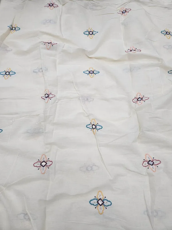 Beads_Embroidery_With_Multi_Colour_Threadwork_On_Dyeable_Kora_Cotton