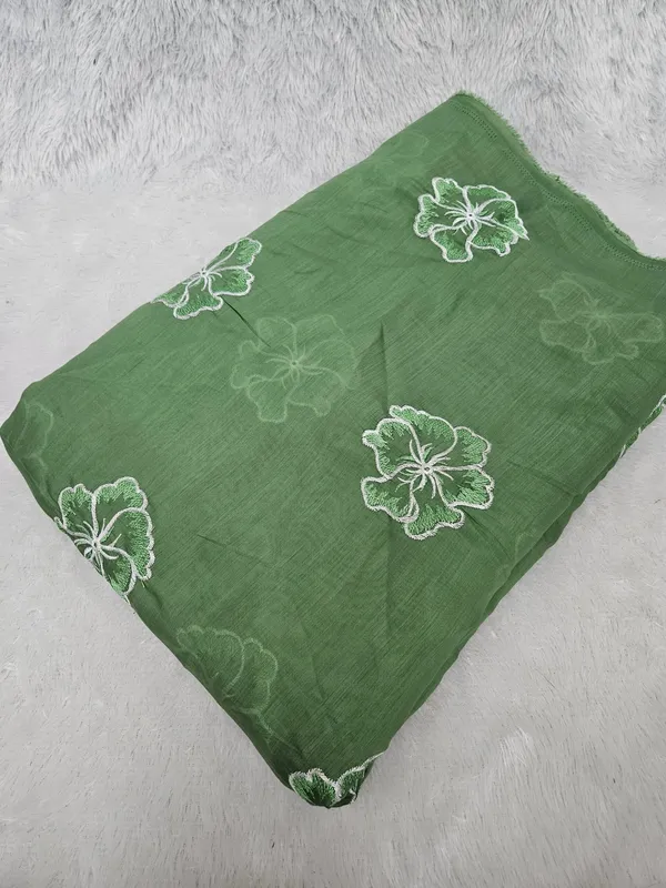 Green_Thread_Embroidery_On_Mul_Chanderi_Fabric