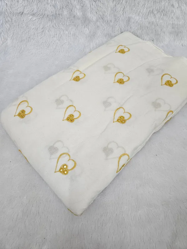 Yellow_Heart_Thread_Embroidery_On_Dyeable_Kora_Cotton