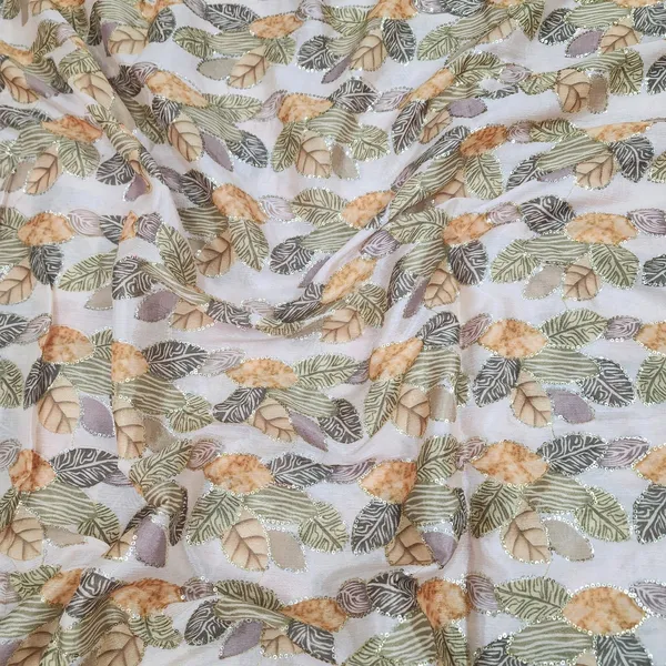 Yellow_Position_Print_With_Sequins_Embroidery_On_Chinon_Fabric