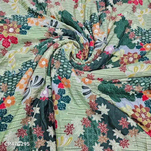 Green_Position_Print_With_Embroidery_On_Chinon_Fabric