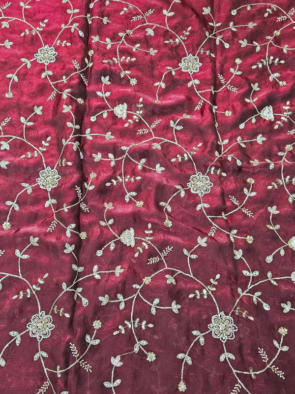 Maroon_Allover_Beads_Embroidery_On_Space_Silk_Fendy