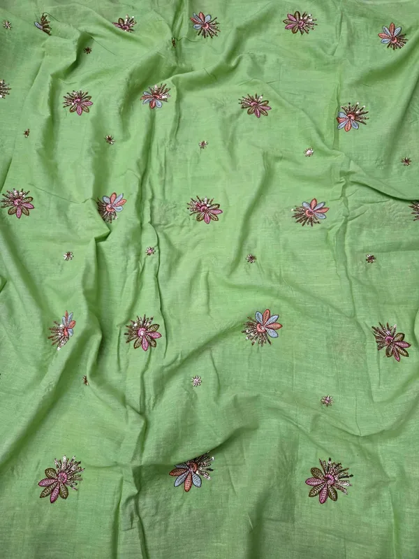 Green_Beads_Embroidery_On_Kora_Cotton